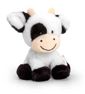 Plush Pippins Teddy - Cow 14cm
