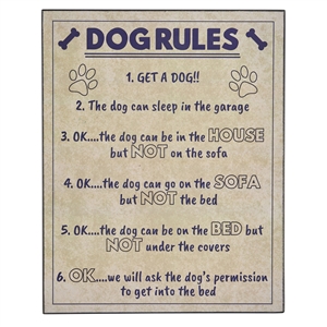 Dog Rules Sign