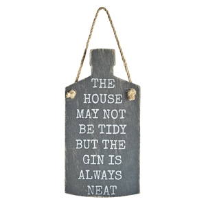 Rustic Gin Bottle Sign