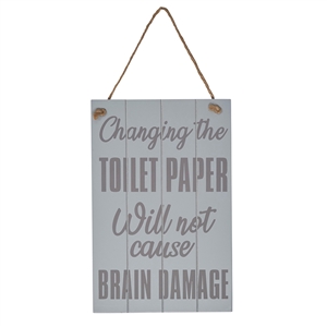 Changing Toilet Paper Sign 23cm