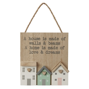 Hanging 3d House Sign 11cm