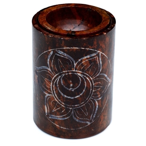 Copper Soapstone Chakra Oil Burner 9cm