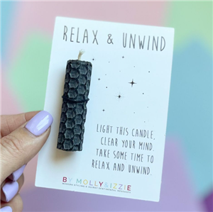 Relax And Unwind Candle - Black