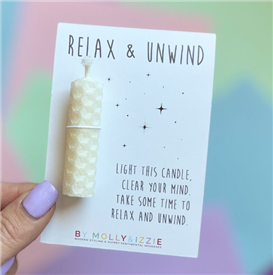 Relax And Unwind Candle - White