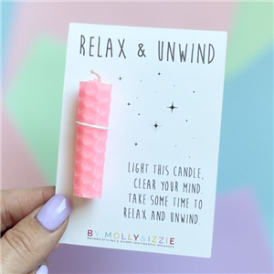 Relax And Unwind Candle - Pink