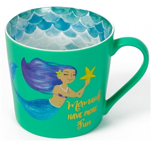 SPECIAL OFFER (Was Â£3.45) Green Mermaid Mug Giftboxed