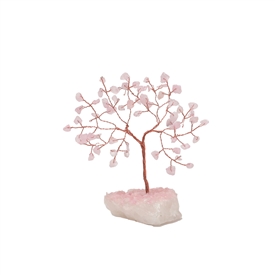 Small Gemstone Tree - Rose Quartz 16cm