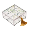 Sophia Glass Trinket Box - Bee 12.5cm