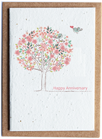 Plantable Wildflower Seed Card - Happy Anniversary