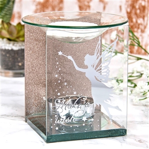 Rose Gold Fairy Glass Oil Burner