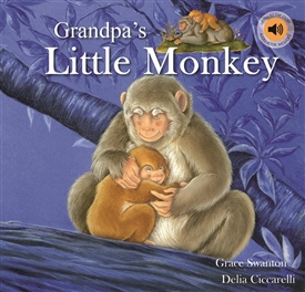 Paperback Book - Grandpa Little Monkey (with Audiobook)