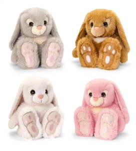 25cm Plush Sitting Bunnys 4 Assorted