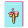 Flamingo Icecream Card