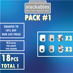 Stackable Wax Melters Starter Pack 1 - 18pcs (10% OFF)