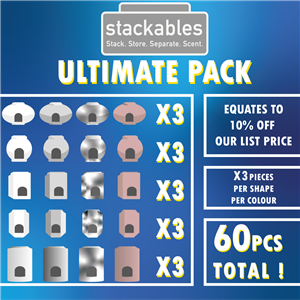 Ultimate Stackable Wax Melters Starter Pack - 60pcs (10% OFF)