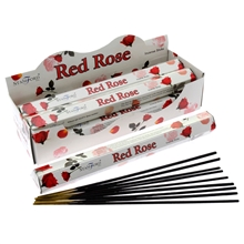 Stamford Red Rose Incense Sticks x6 Tubes