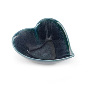 Blue Heart Trinket Dish 12x5cm