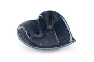 Blue Heart Trinket Dish 16x5cm