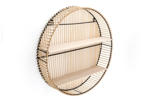 Rattan Wall Shelf - Small 41x41cm