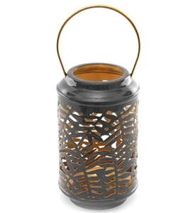 Synergy Leaf Pattern Lantern 18cm