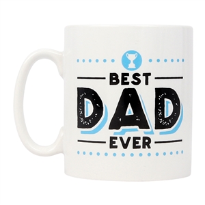 'Best Dad Ever' White Ceramic Mug