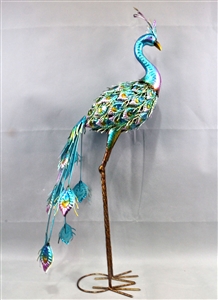 Penelope the Large Metal Peacock 55cm