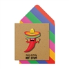 Hot Stuff Birthday Card 16cm