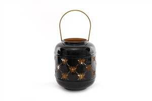 Medium Metal Bee Cut Out Lantern 19cm