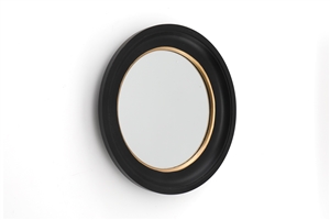 Medium Black Wood Mirror 27cm