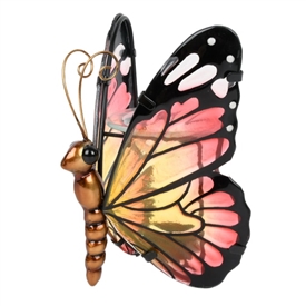 Butterfly Wax Burner / Oil Burner with Glass Wings - Sunset