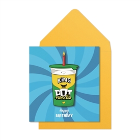 Green Pot Noodle Card 16cm