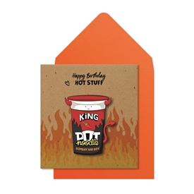 Hot Stuff Pot Noodle Card 16cm