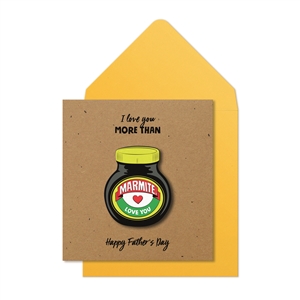 Fathers Day Marmite Card 16cm