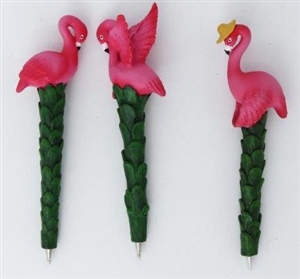 Flamingo Pen 3 Assorted 17.5cm