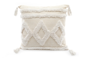 White Ruffle Cushion 2 Assorted 30x50cm