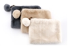 3asst Faux Fur Make Up Bags 23cm