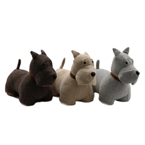 3asst Scottish Terrier Doorstop