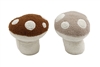 2asst Plush Mushroom Doorstop