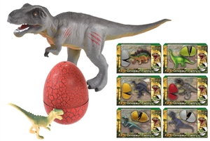 Dinosaur Family with Egg 6 Assorted