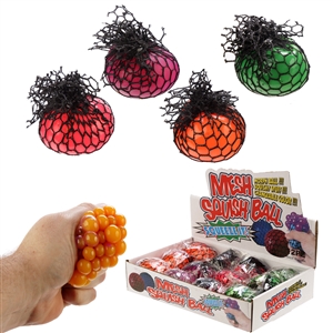 Squeezable Colour Change Ball In Net 4 Assorted 6cm
