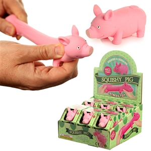 Stretchy Pig Toy 9cm SOLD IN 12's