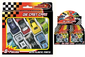 Fab Collection Of 8 Diecast Car Toys