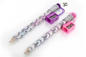 REDUCED Jumbo Size Unicorn Pencil with Sharpener 2 Assorted