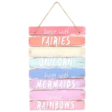 Fairies, Unicorns & Rainbows Plaque