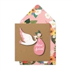 Baby Girl Card 16cm