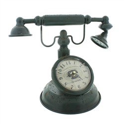 Vintage Telephone Design Mantel Clock