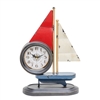 Rustic Sail Boat  Mantel Clock 31.5cm