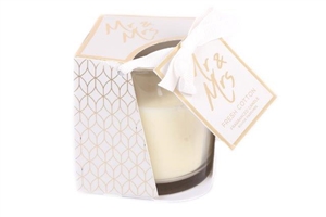 Luxury Mr And Mrs Wedding Scented Candlle 8cm