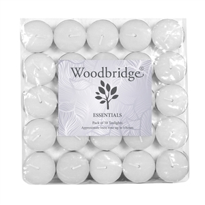 Pack Of  50 Unscented 4hr Tealights