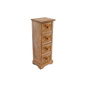 4 Draws Wood Cabinet 60x23cm